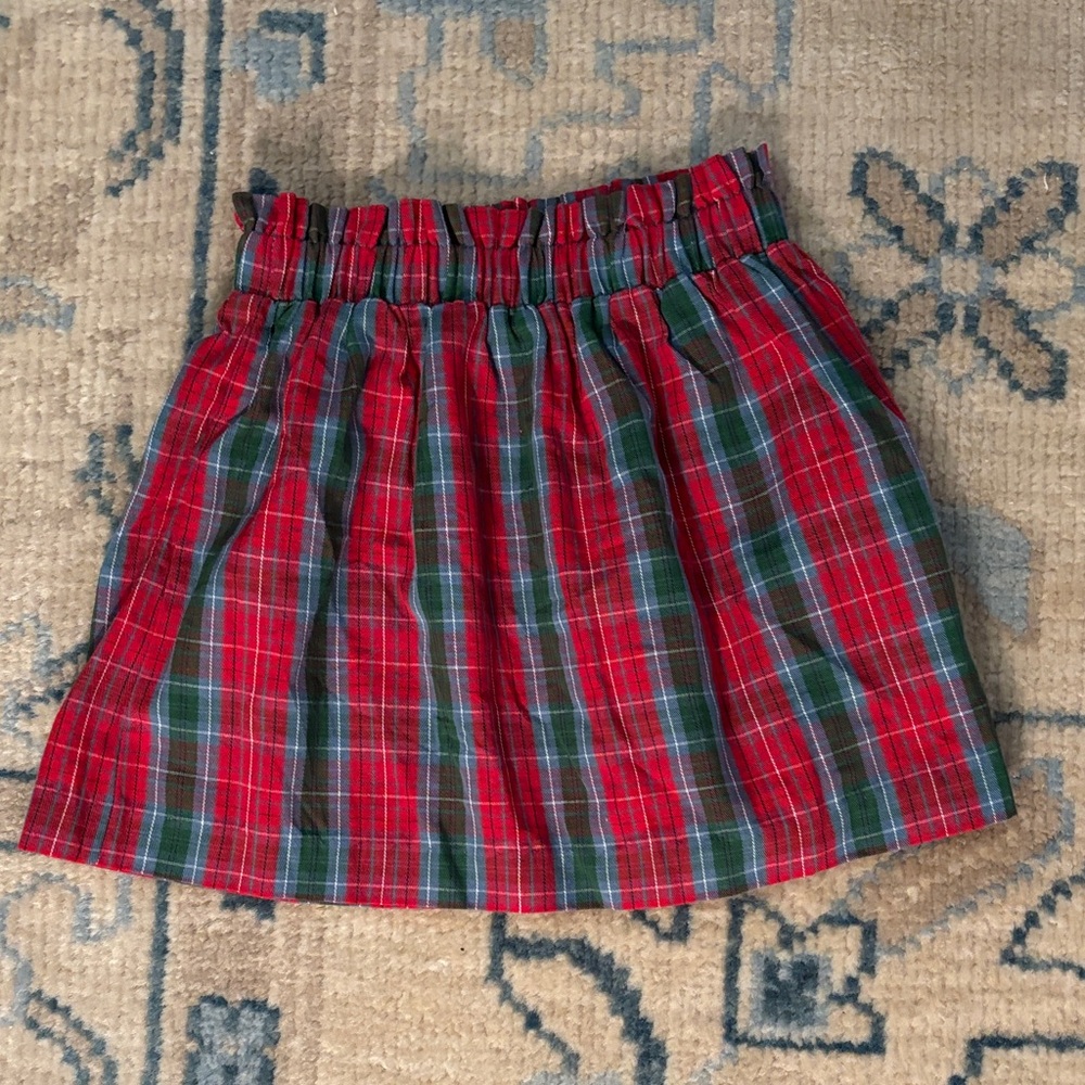 Little English Paper Bag Plaid Circle Skirt